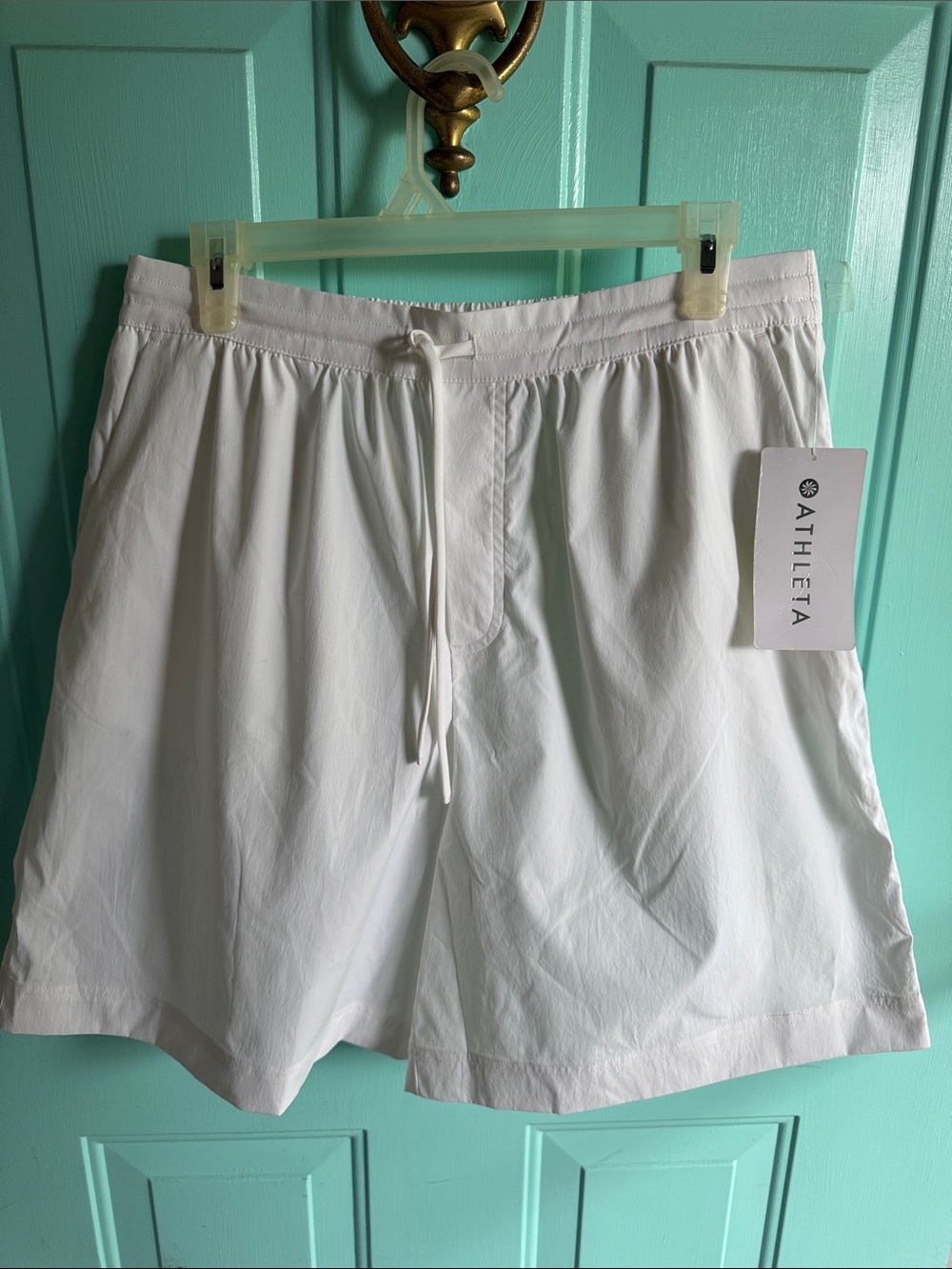 NWT Athleta Drift Poplin Bermuda White Shorts